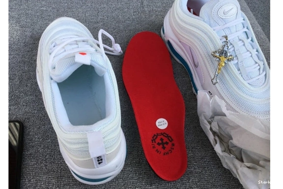 Air Shoes' 97 'Jesus White Nike INRI Max Custom x Blue MSCHF 921826-101JSUS. x 0716